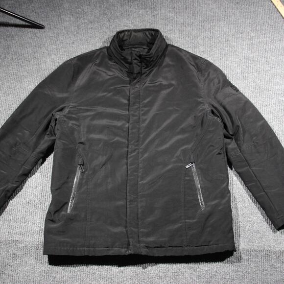 TUMI T-Tech Packable Hoodie Men's L Black Travel Weatherproof Reflective Luxury - Picture 2 of 10